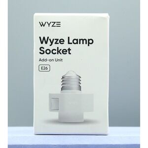Wyze Lamp Socket Add-on Unit E26 Base for Wyze Cam v3 White WYZELS1